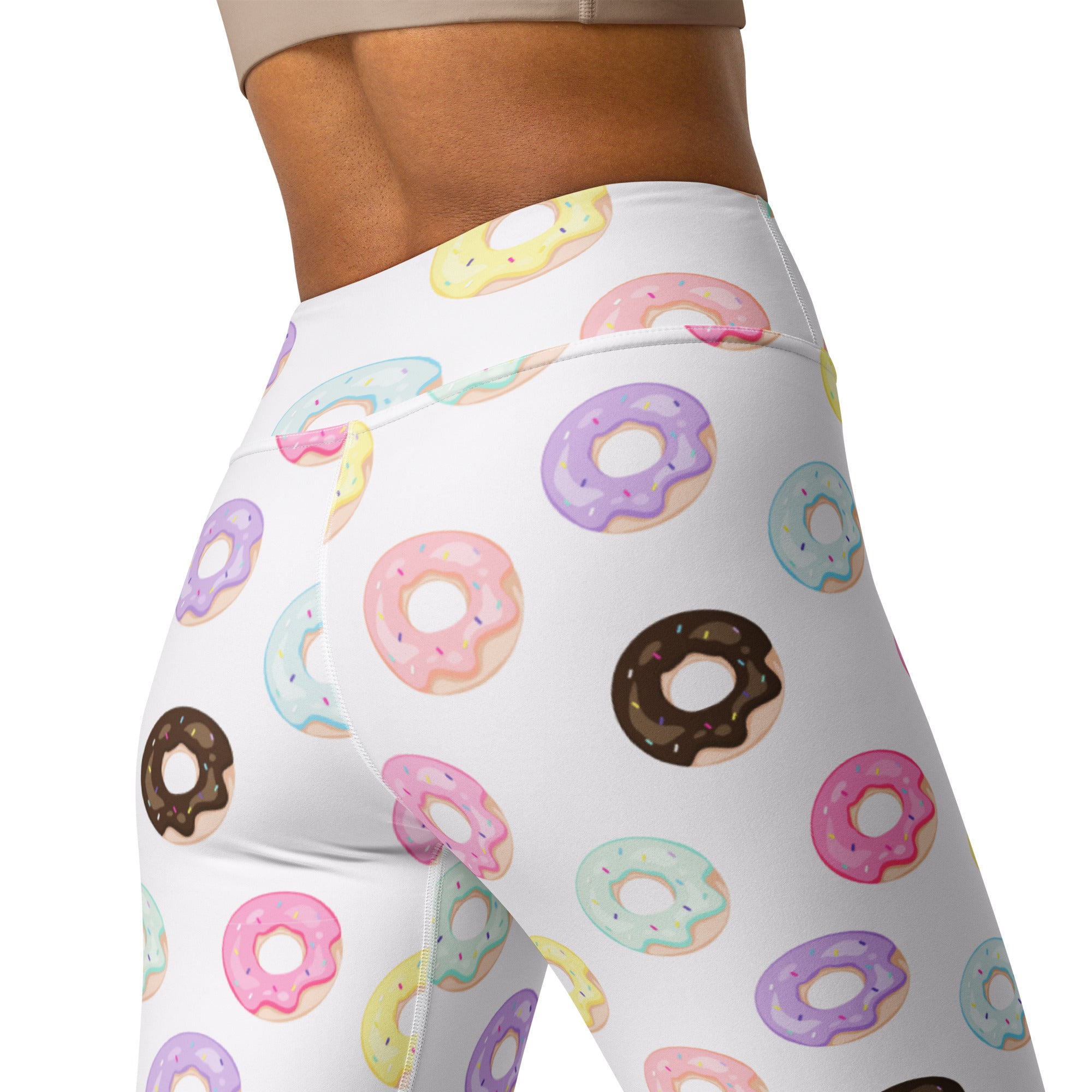Women's Colorful Donut Buttery Soft Yoga Leggings