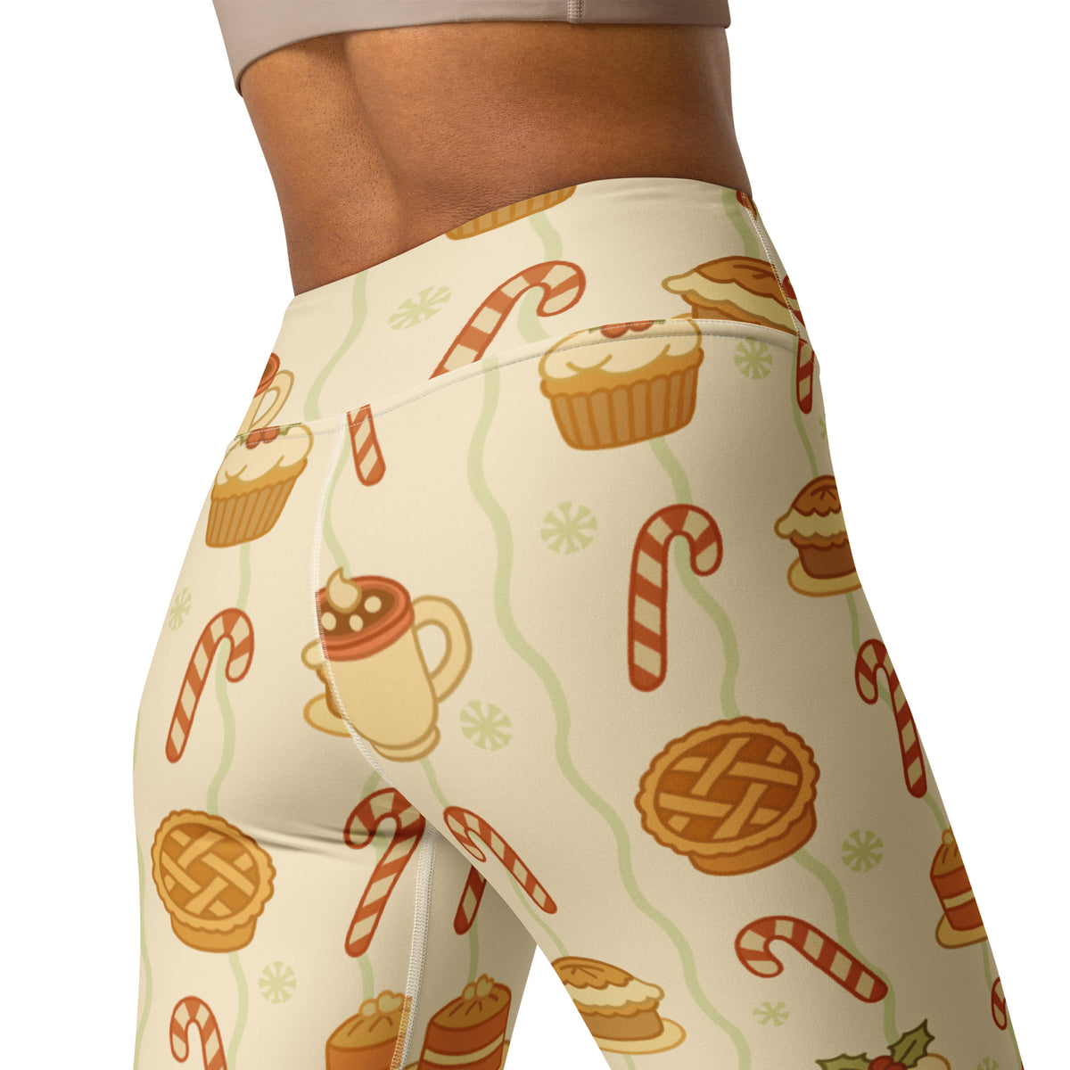 Women's Christmas Treat Buttery Soft Yoga Leggings - Quick Drying, High Waisted Comfort