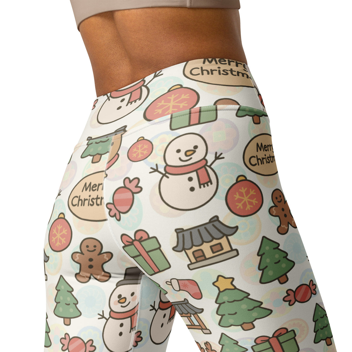 Women's Merry Christmas Buttery Soft Yoga Leggings - Quick Drying, High Waisted Comfort