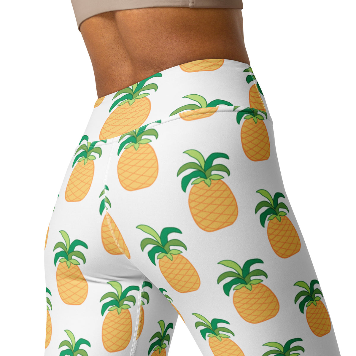 Women's Pineapple Buttery Soft Yoga Leggings - Quick Drying, High Waisted Comfort