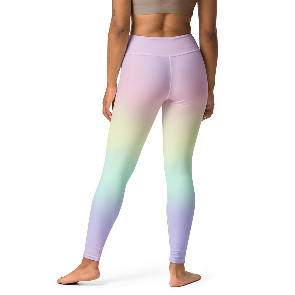 Women's Rainbow Pastel Buttery Soft Yoga Leggings
