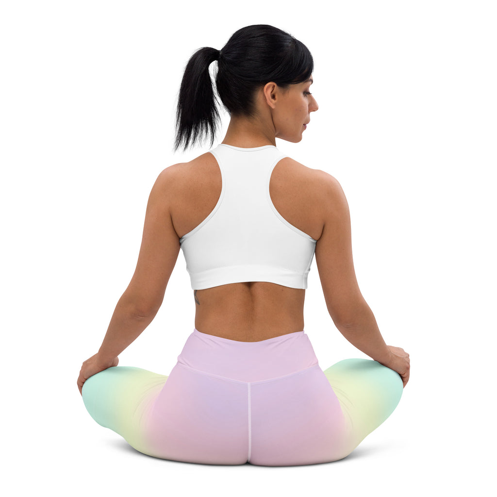 Women's Rainbow Pastel Buttery Soft Yoga Leggings