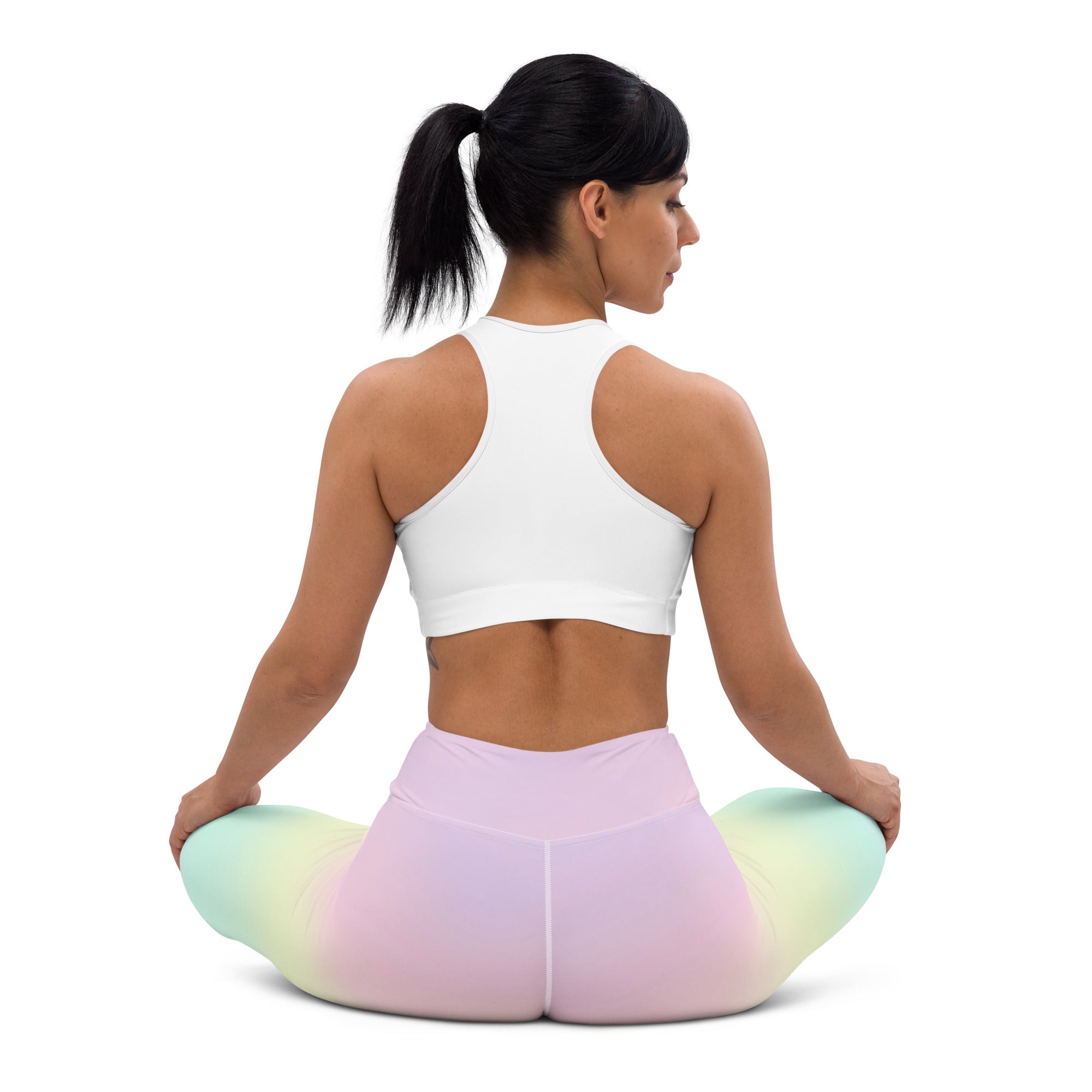 Women's Rainbow Pastel Buttery Soft Yoga Leggings