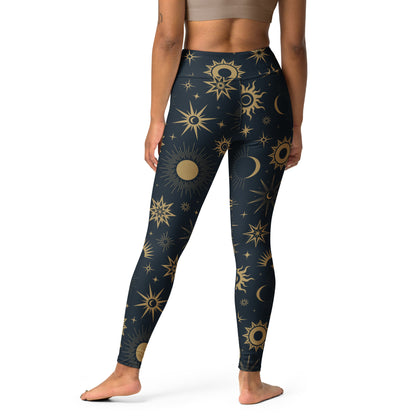 Women's Celestial Sun & Moon Buttery Soft Yoga Leggings