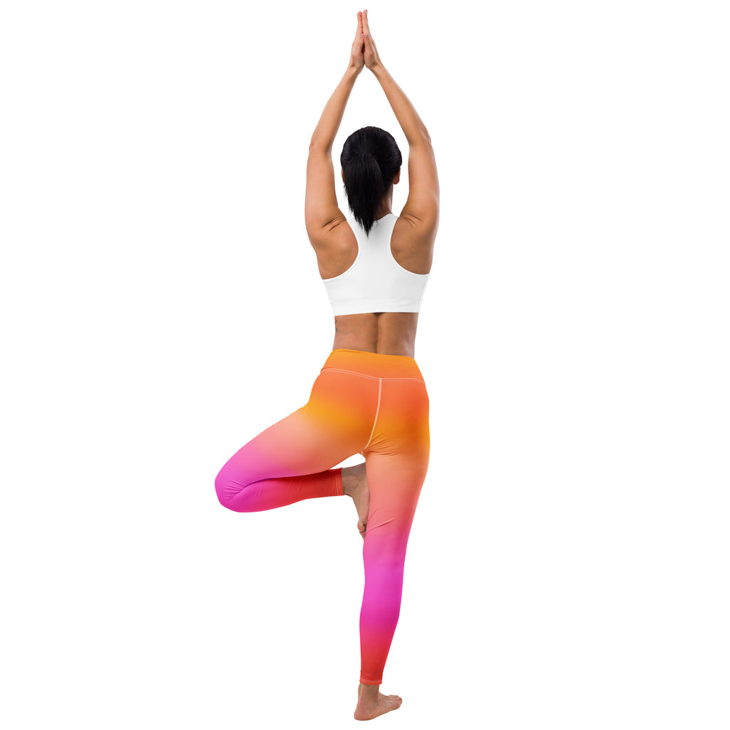 Women's Sunset Ombre Buttery Soft Yoga Leggings