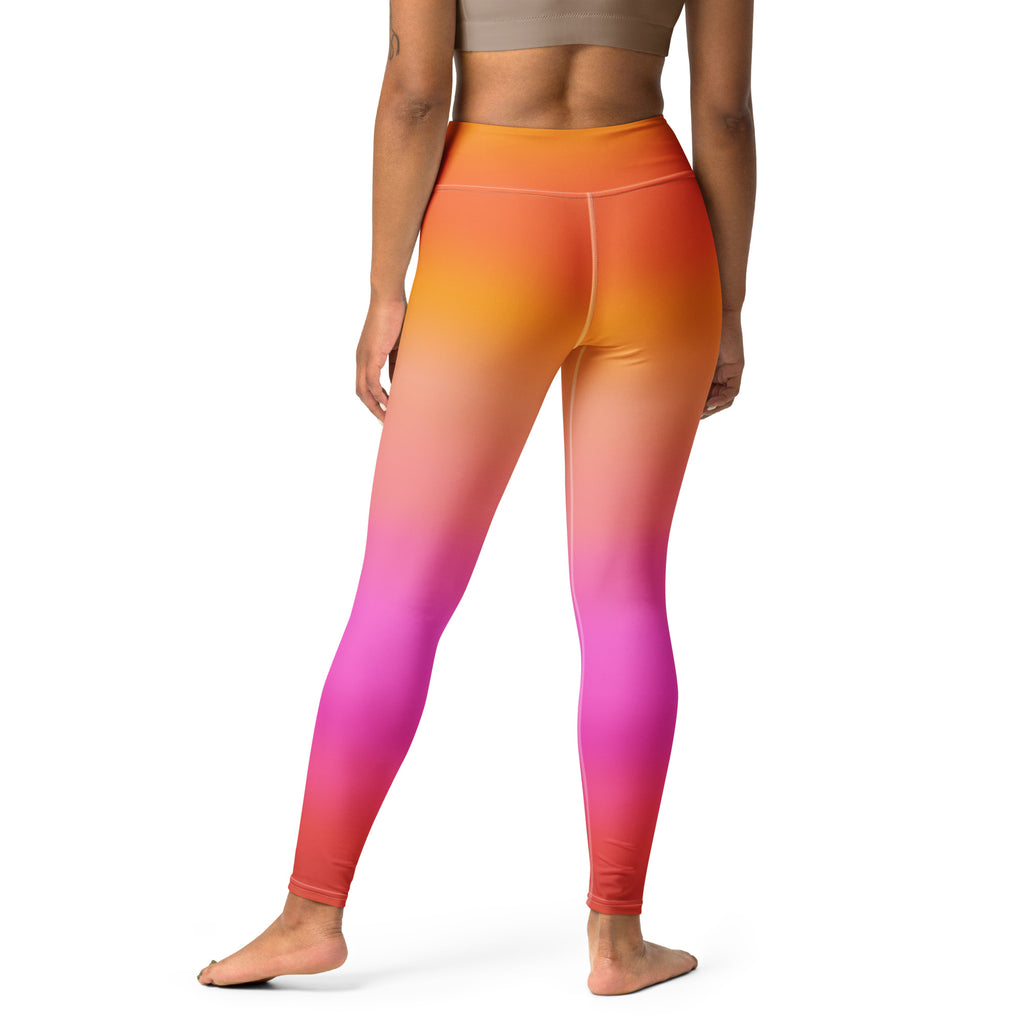 Women's Sunset Ombre Buttery Soft Yoga Leggings