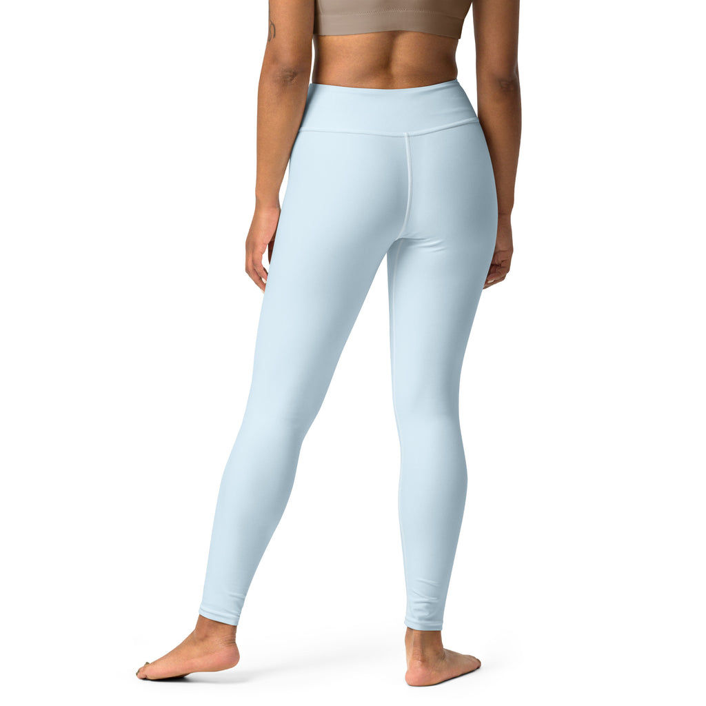 Women’s nimbus blue buttery soft light blue high-waisted yoga leggings made from soft breathable fabric