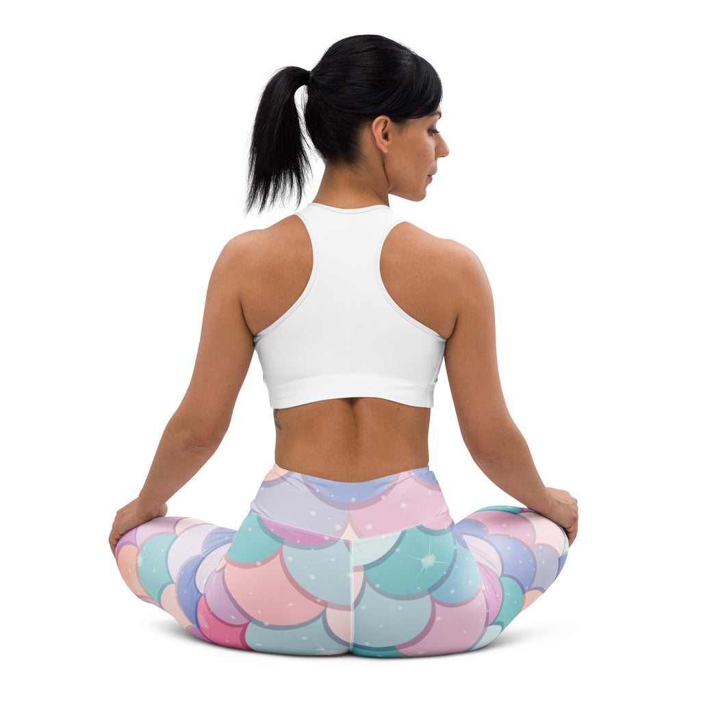 Women's Rainbow Mermaid Buttery Soft Yoga Leggings