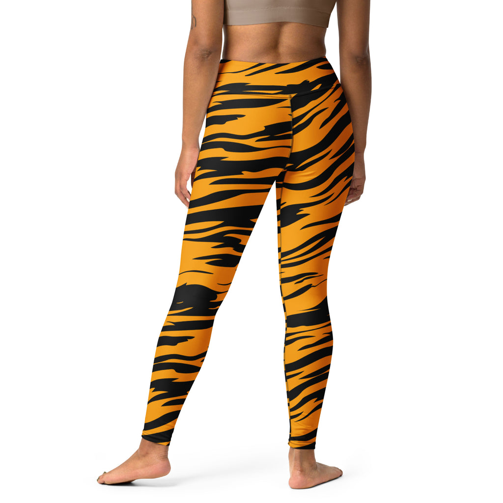 Women's Tiger Stripe Buttery Soft Yoga Leggings - Quick Drying, High Waisted Comfort