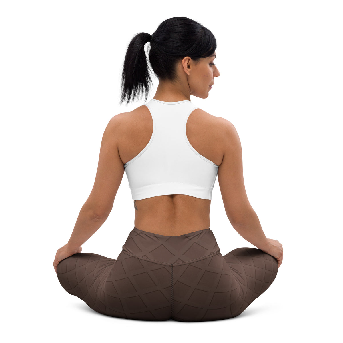 Women's Chocolate Waffle Cone Buttery Soft Yoga Leggings - Quick Drying, High Waisted Comfort