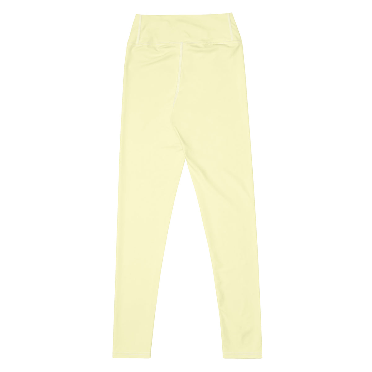 Women's Pastel Yellow Buttery Soft Yoga Leggings - Quick Drying, High Waisted Comfort