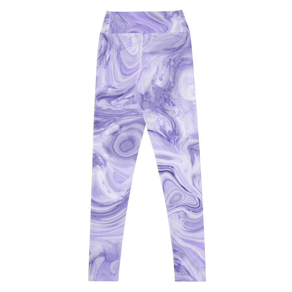 Women's Purple Marble Buttery Soft Yoga Leggings - Quick Drying, High Waisted Comfort