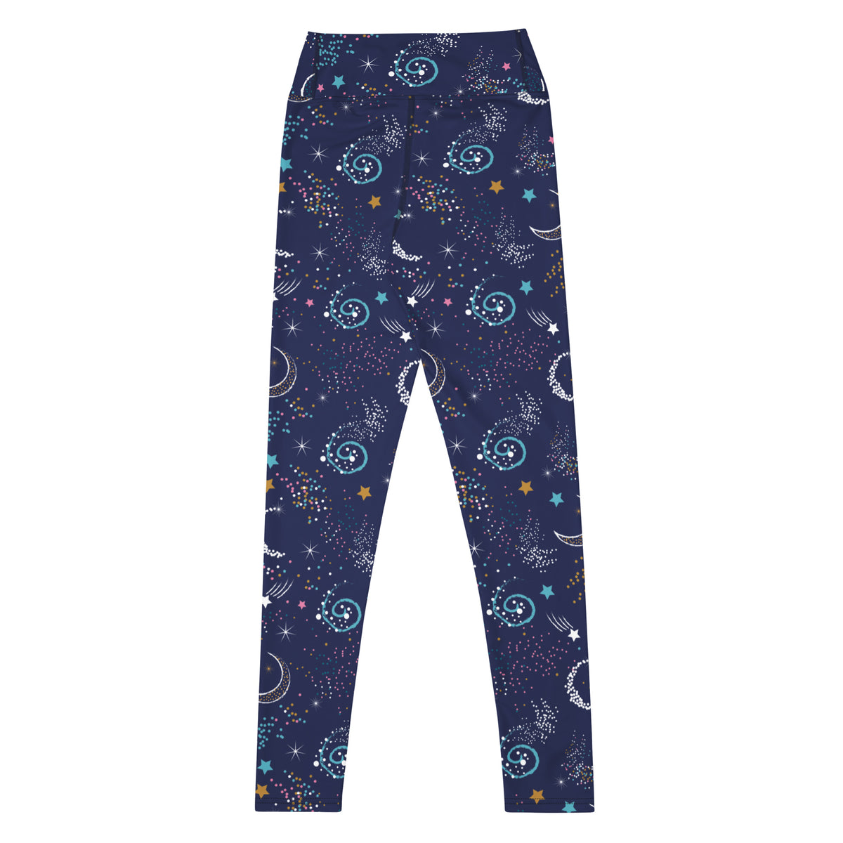 Women's Dark Purple Space Buttery Soft Yoga Leggings - Quick Drying, High Waisted Comfort