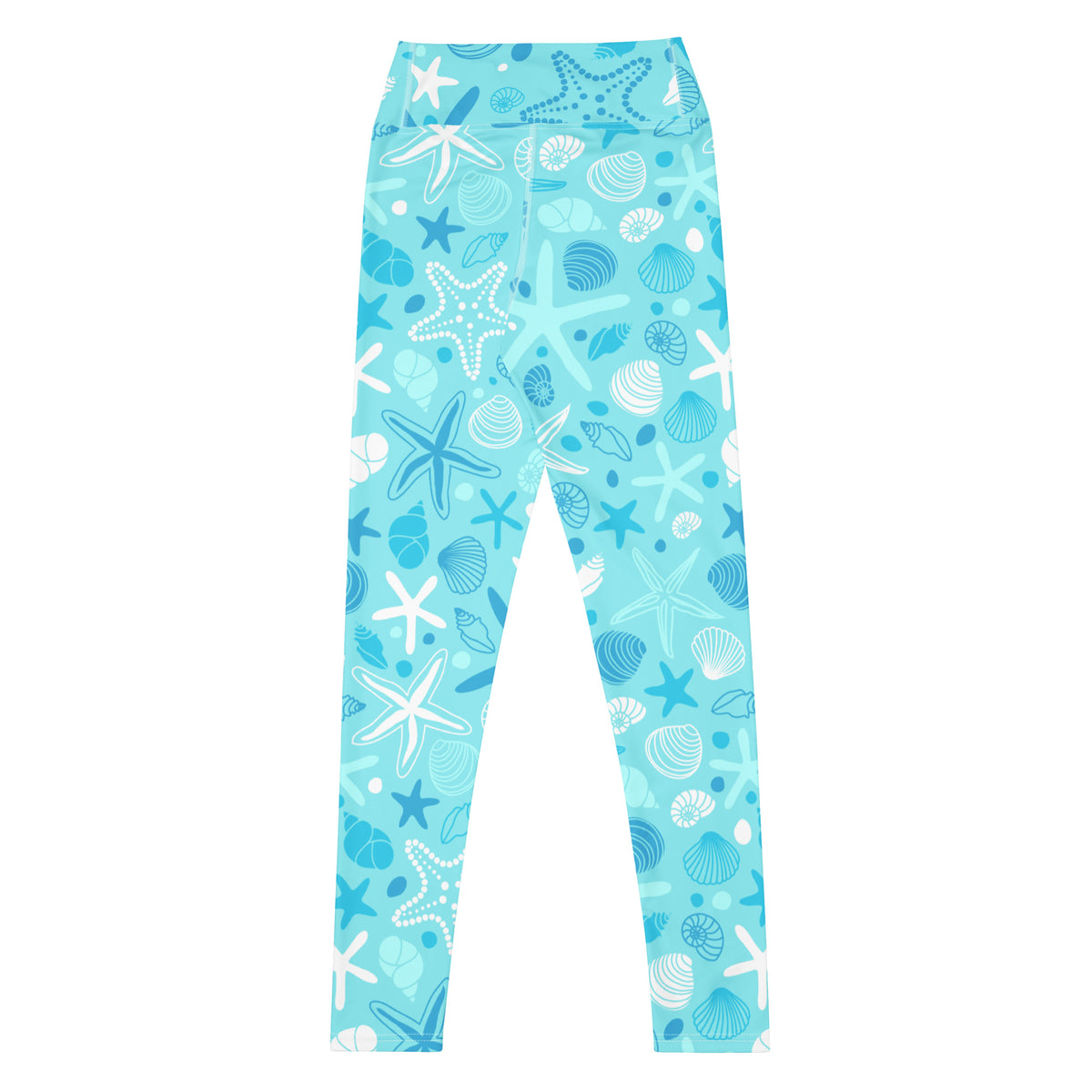 Women's Starfish & Shells Buttery Soft Yoga Leggings - Quick Drying, High Waisted Comfort