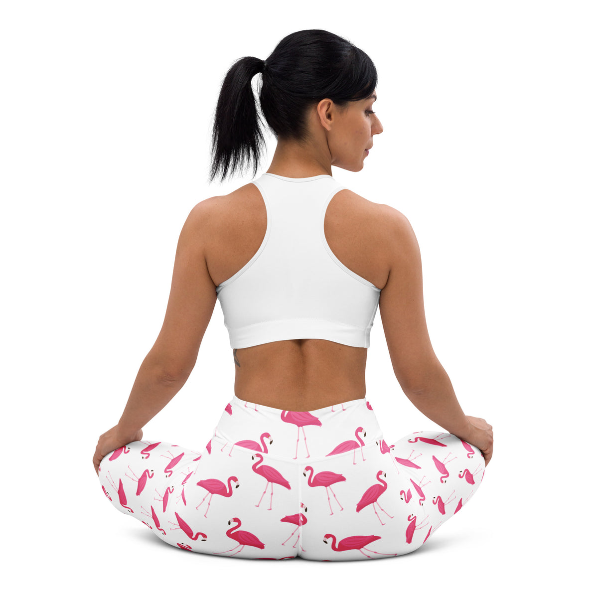 Women's Pink Flamingo Buttery Soft Yoga Leggings - Quick Drying, High Waisted Comfort