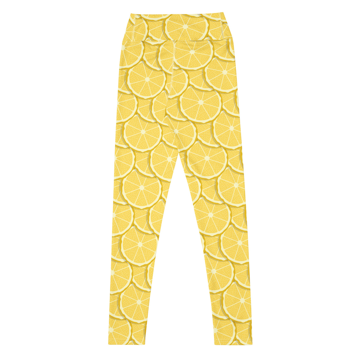 Women's Lemon Slice Buttery Soft Yoga Leggings - Quick Drying, High Waisted Comfort