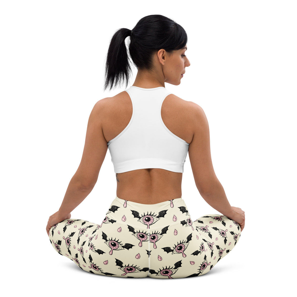 Women's Creepy Eye Halloween Buttery Soft Yoga Leggings - Quick Drying, High Waisted Comfort