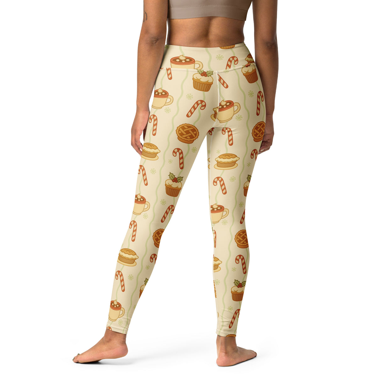 Women's Christmas Treat Buttery Soft Yoga Leggings - Quick Drying, High Waisted Comfort