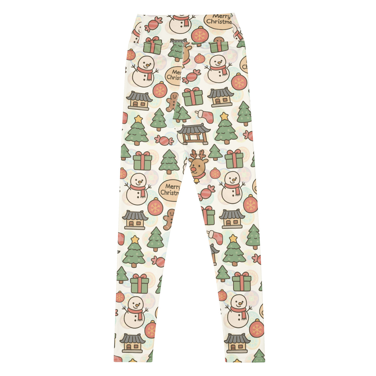 Women's Merry Christmas Buttery Soft Yoga Leggings - Quick Drying, High Waisted Comfort