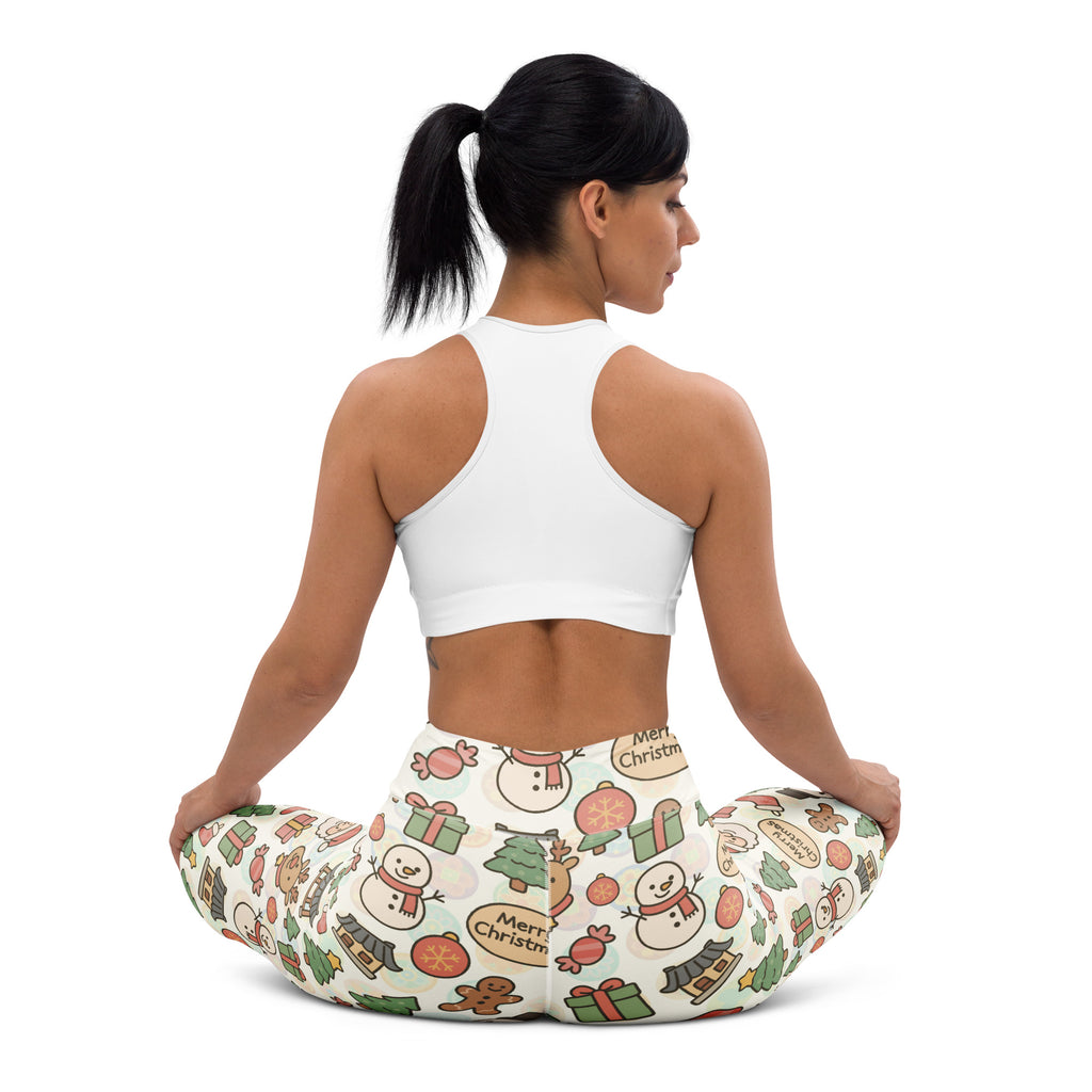 Women's Merry Christmas Buttery Soft Yoga Leggings - Quick Drying, High Waisted Comfort