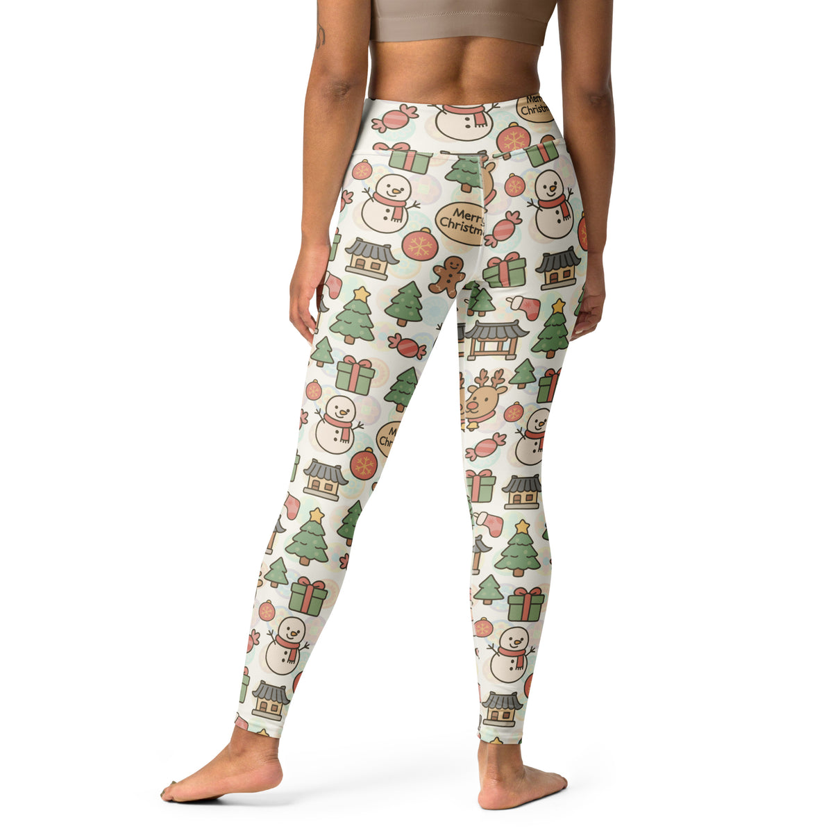 Women's Merry Christmas Buttery Soft Yoga Leggings - Quick Drying, High Waisted Comfort