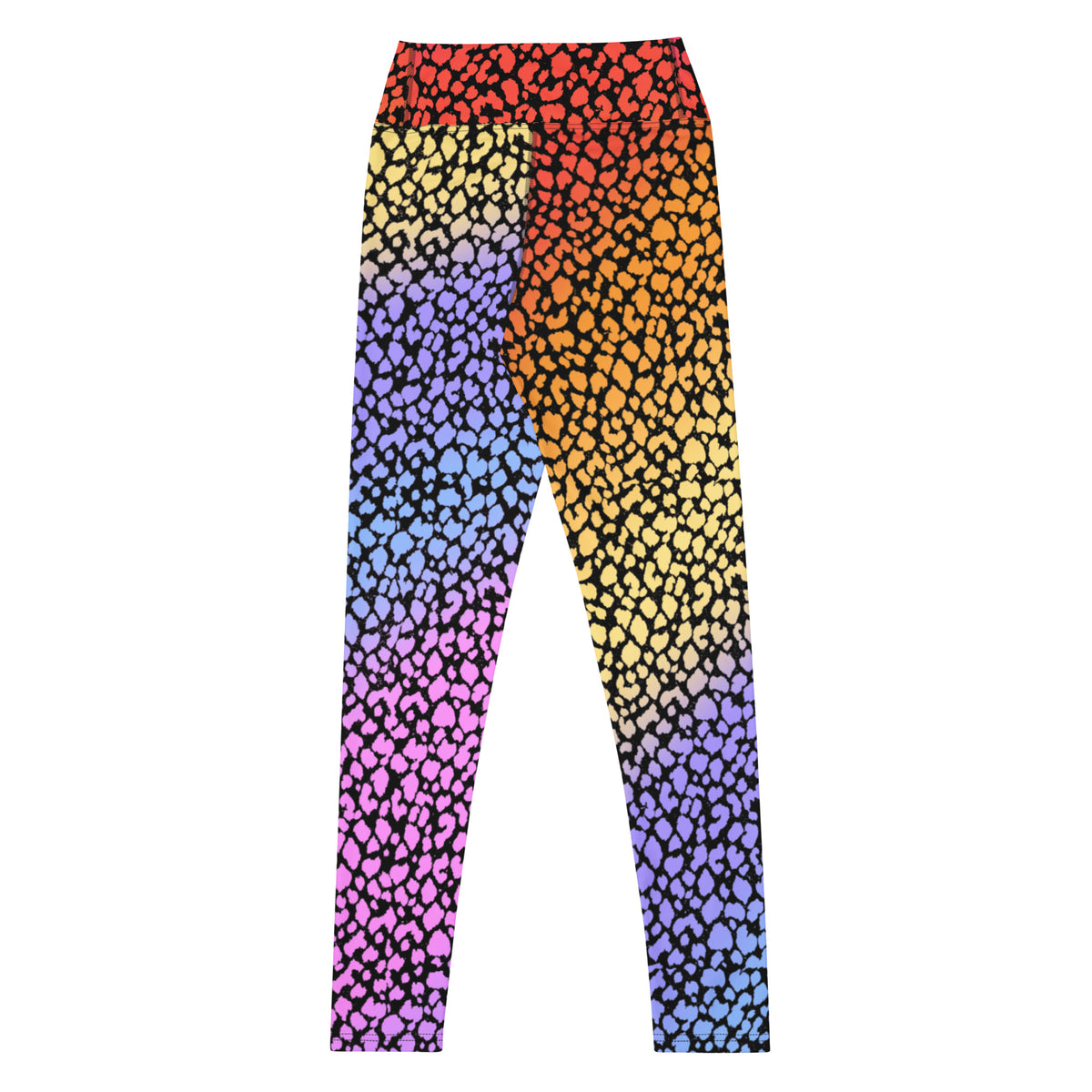 Women's Colorful Leopard Print Buttery Soft Yoga Leggings - Quick Drying, High Waisted Comfort