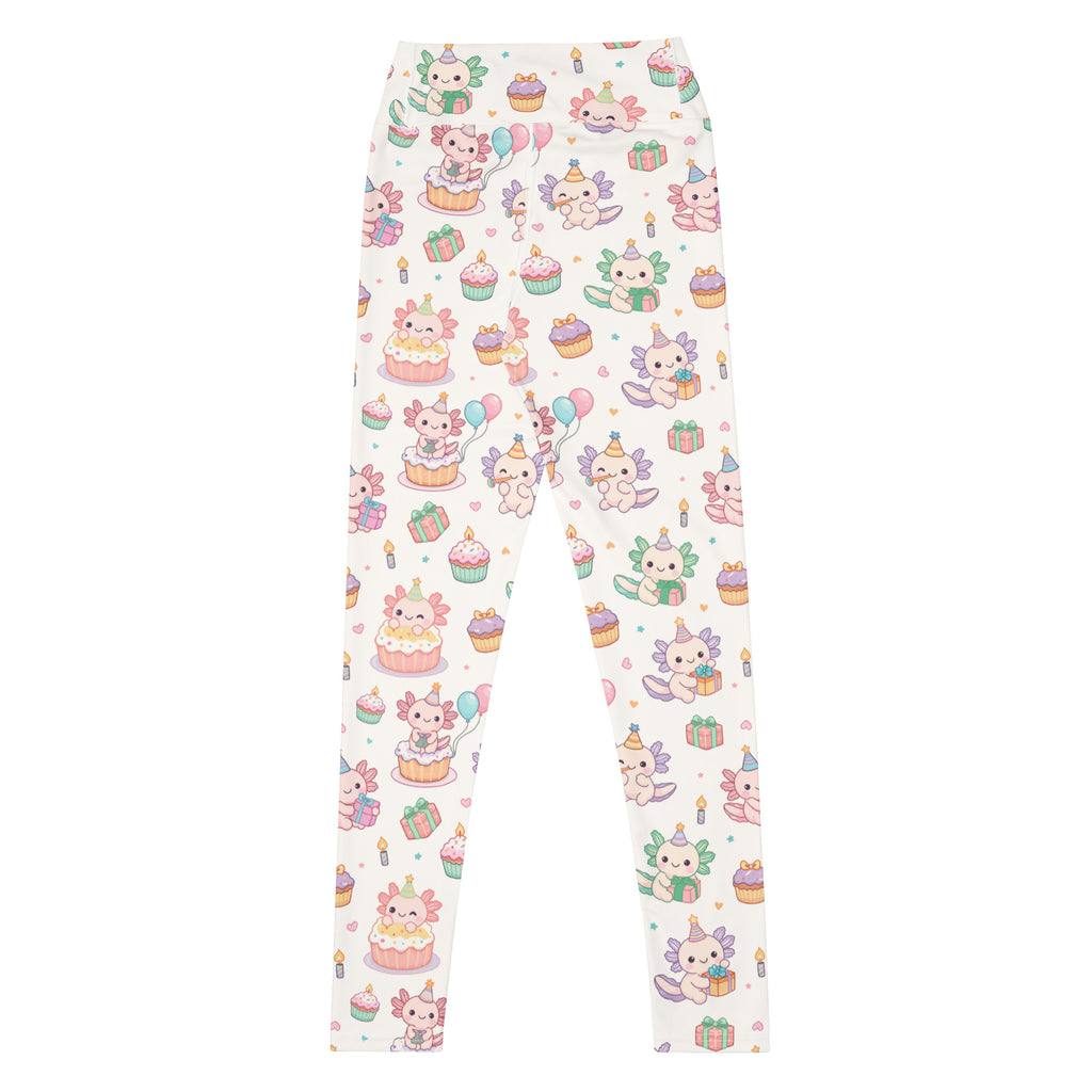 Women's Axolotl Birthday Buttery Soft Yoga Leggings - Quick Drying, High Waisted Comfort