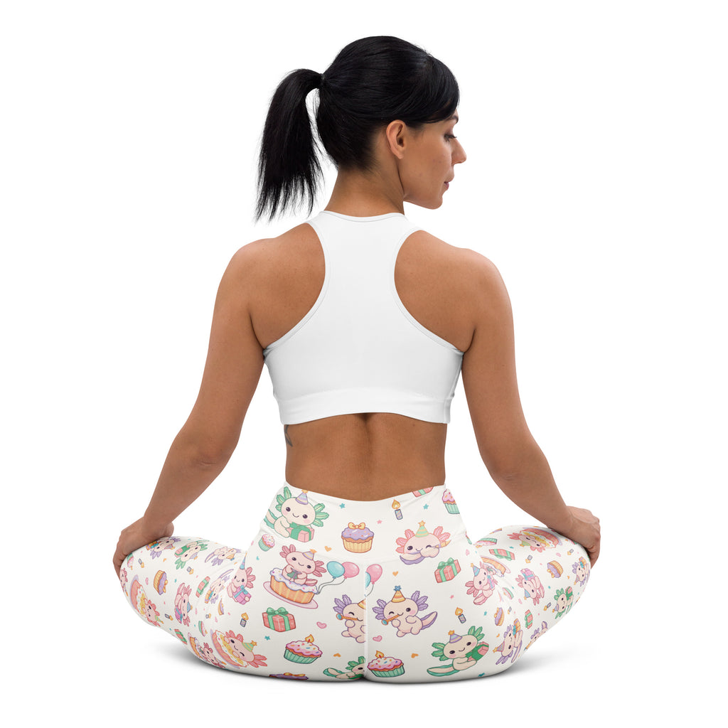 Women's Axolotl Birthday Buttery Soft Yoga Leggings - Quick Drying, High Waisted Comfort