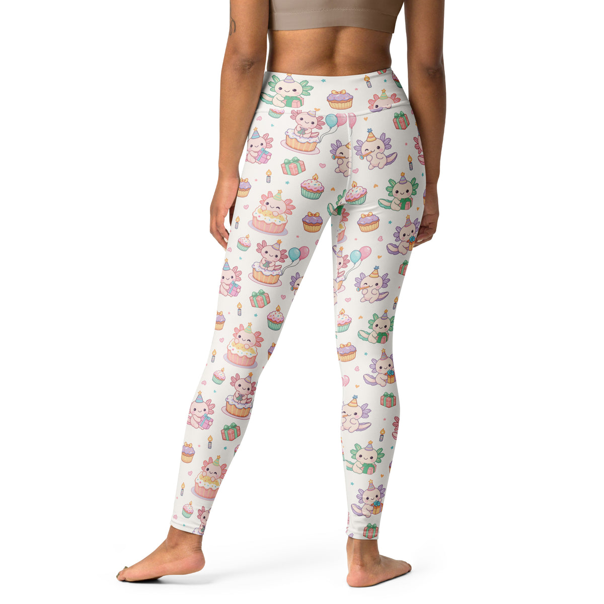 Women's Axolotl Birthday Buttery Soft Yoga Leggings - Quick Drying, High Waisted Comfort