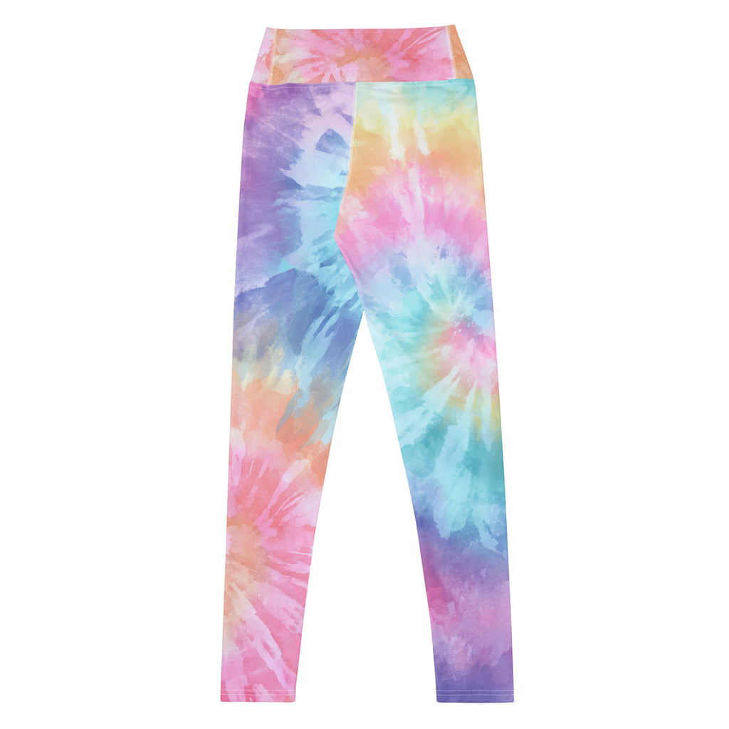 Women's Colorful Pastel Tie Dye Buttery Soft Yoga Leggings - Quick Drying, High Waisted Comfort