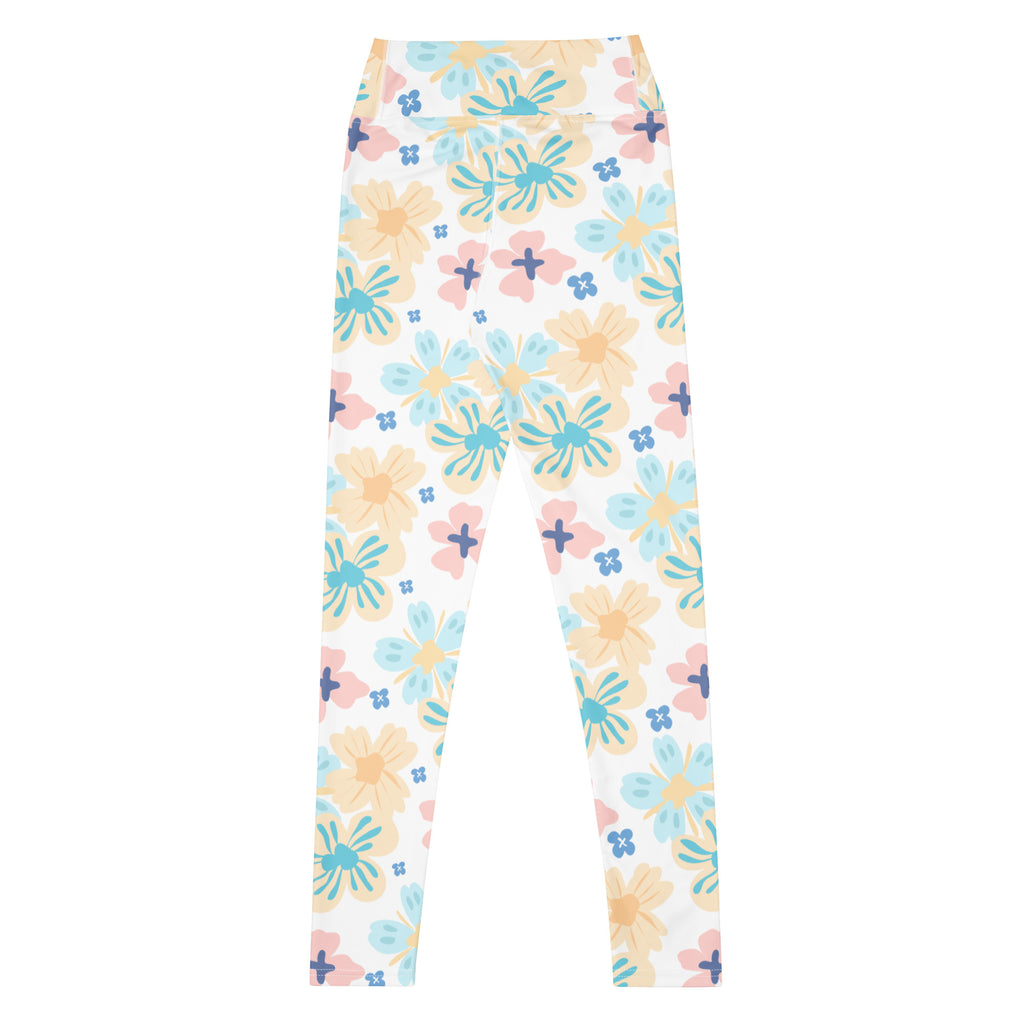 Women's Botanical Print Buttery Soft Yoga Leggings - Quick Drying, High Waisted Comfort