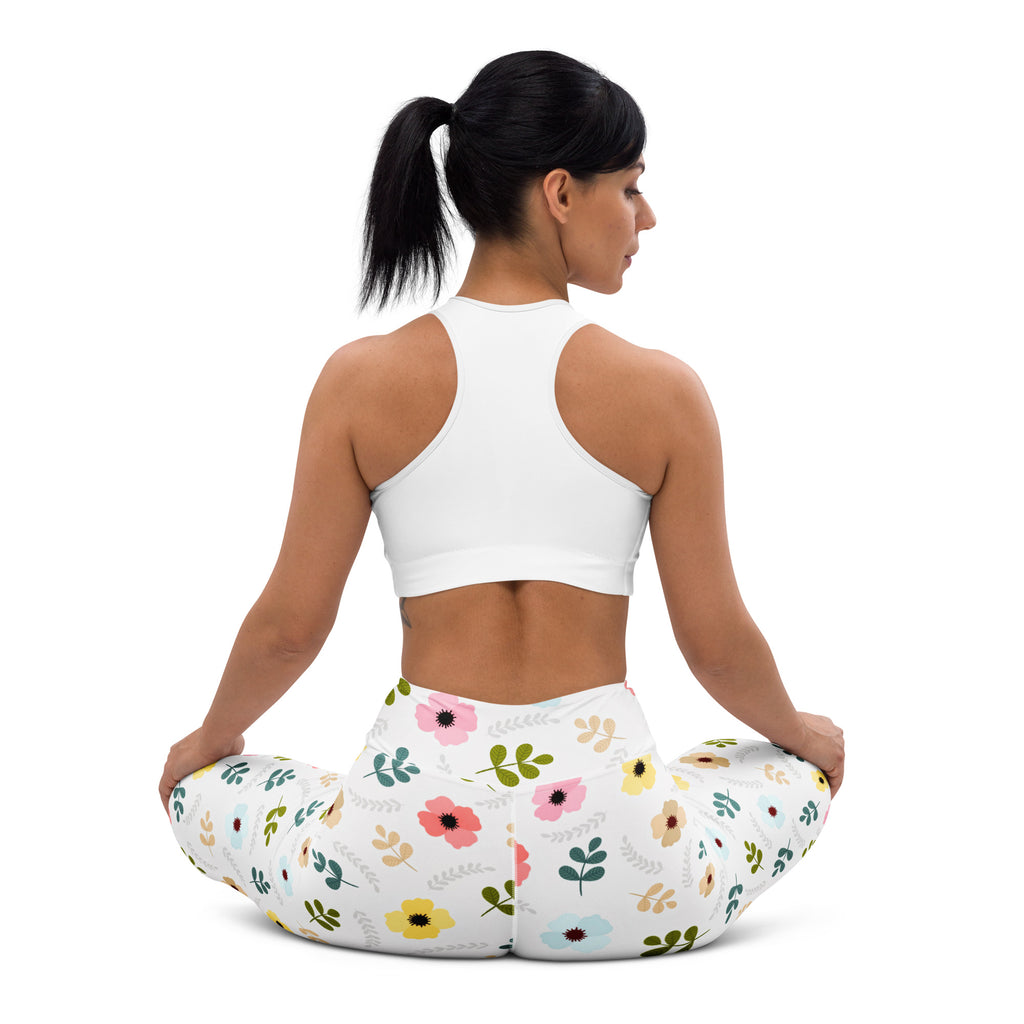 Women's Wildflower Buttery Soft Yoga Leggings - Quick Drying, High Waisted Comfort