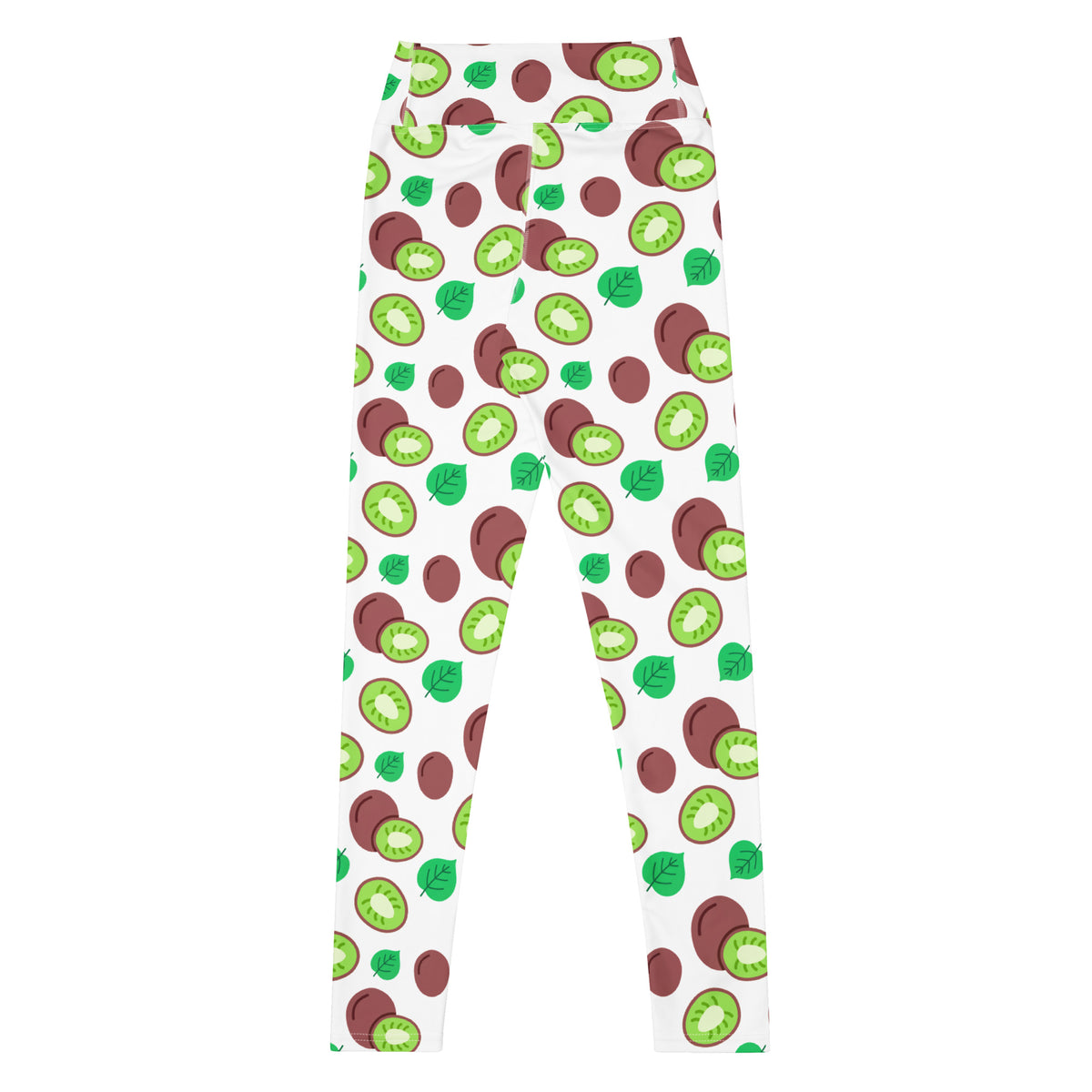 Women's Kiwi Fruit Buttery Soft Yoga Leggings - Quick Drying, High Waisted Comfort