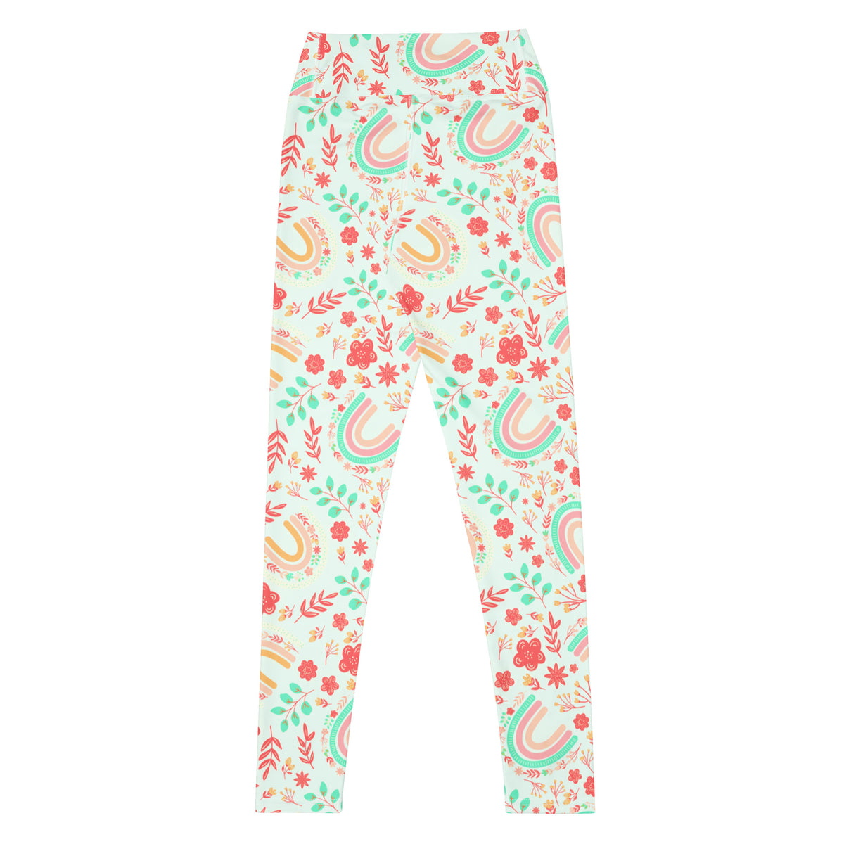 Women's Boho Floral Buttery Soft Yoga Leggings - Quick Drying, High Waisted Comfort