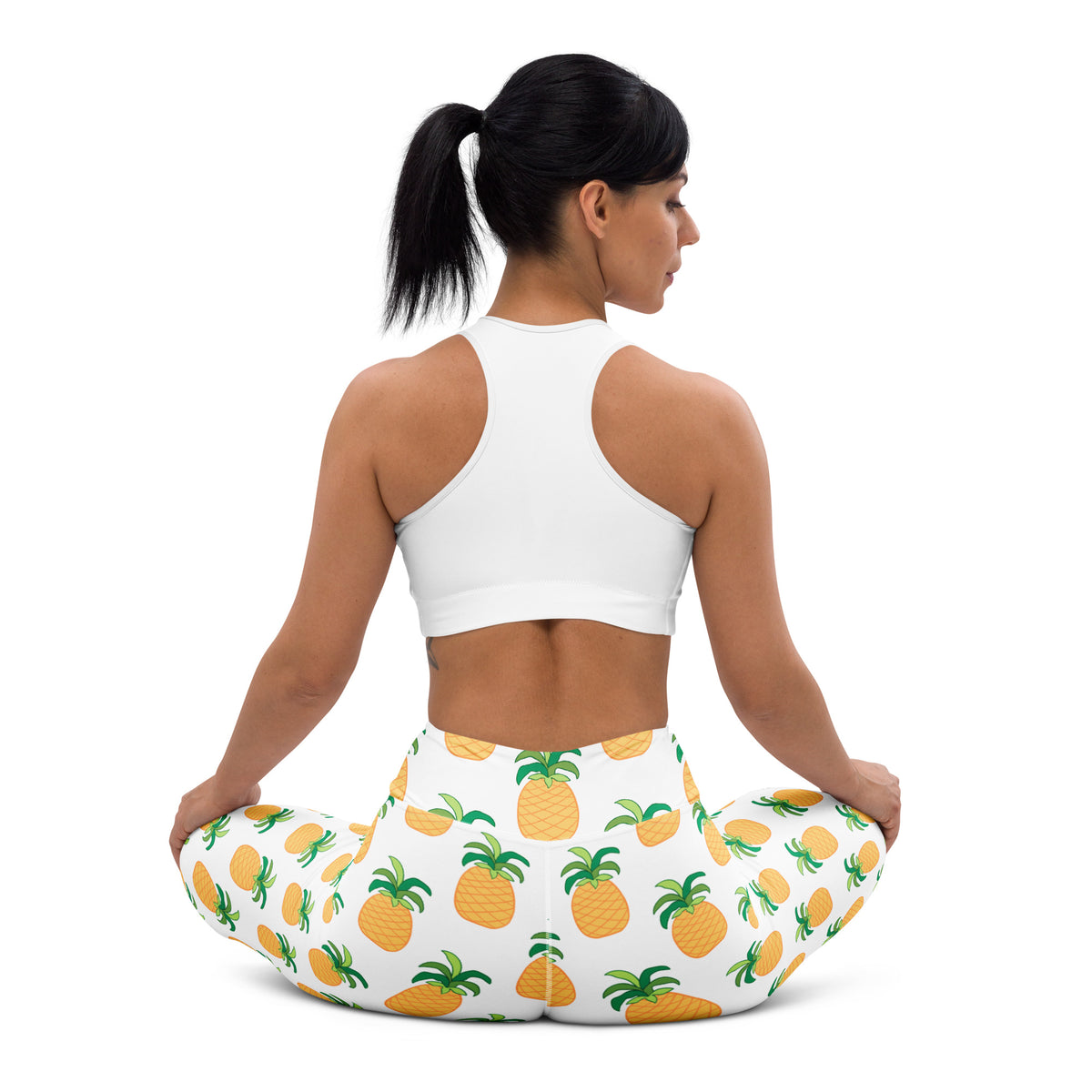 Women's Pineapple Buttery Soft Yoga Leggings - Quick Drying, High Waisted Comfort