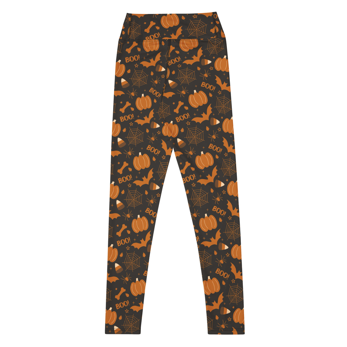 Women's Dark Orange Halloween Buttery Soft Yoga Leggings - Quick Drying, High Waisted Comfort