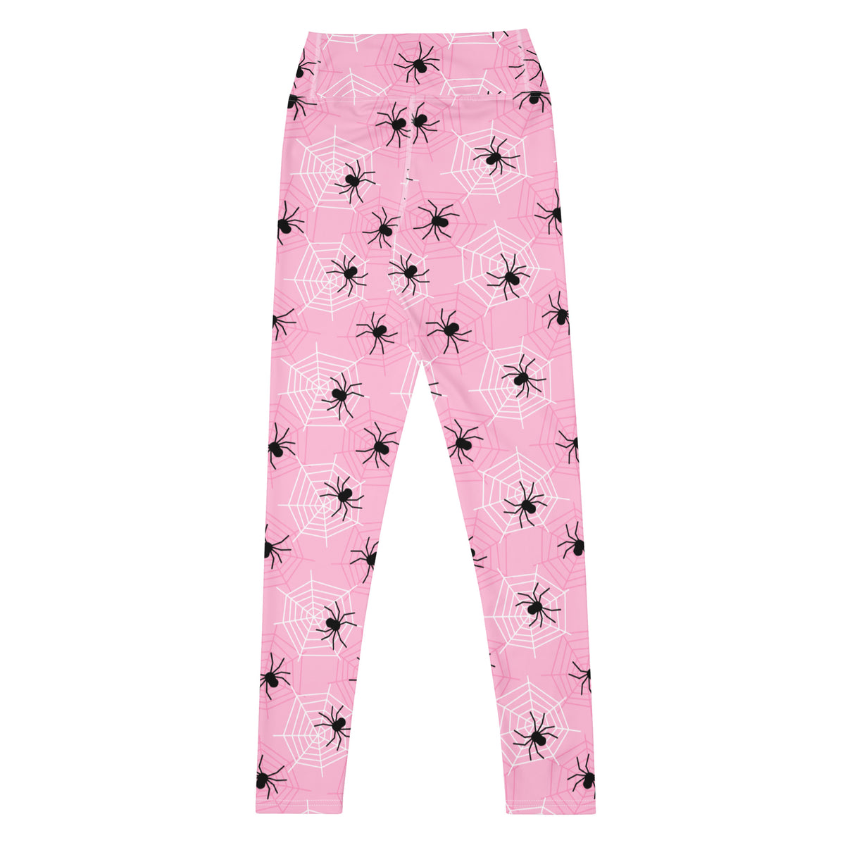 Women's Pink Spider Halloween Buttery Soft Yoga Leggings - Quick Drying, High Waisted Comfort