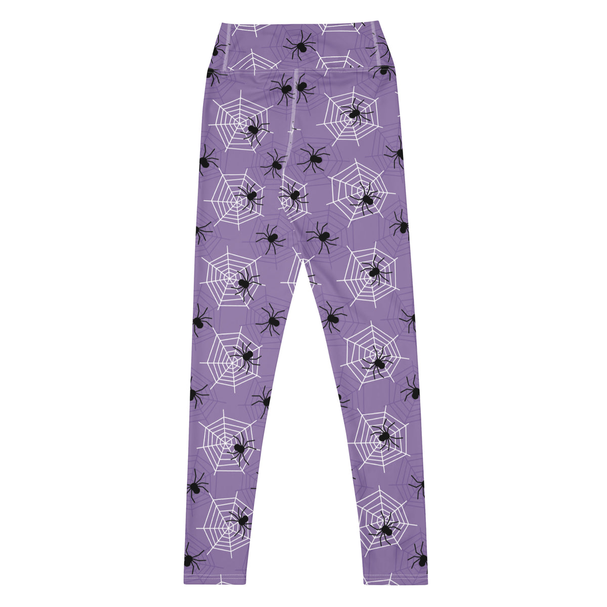 Women's Dark Purple Spider Halloween Buttery Soft Yoga Leggings - Quick Drying, High Waisted Comfort