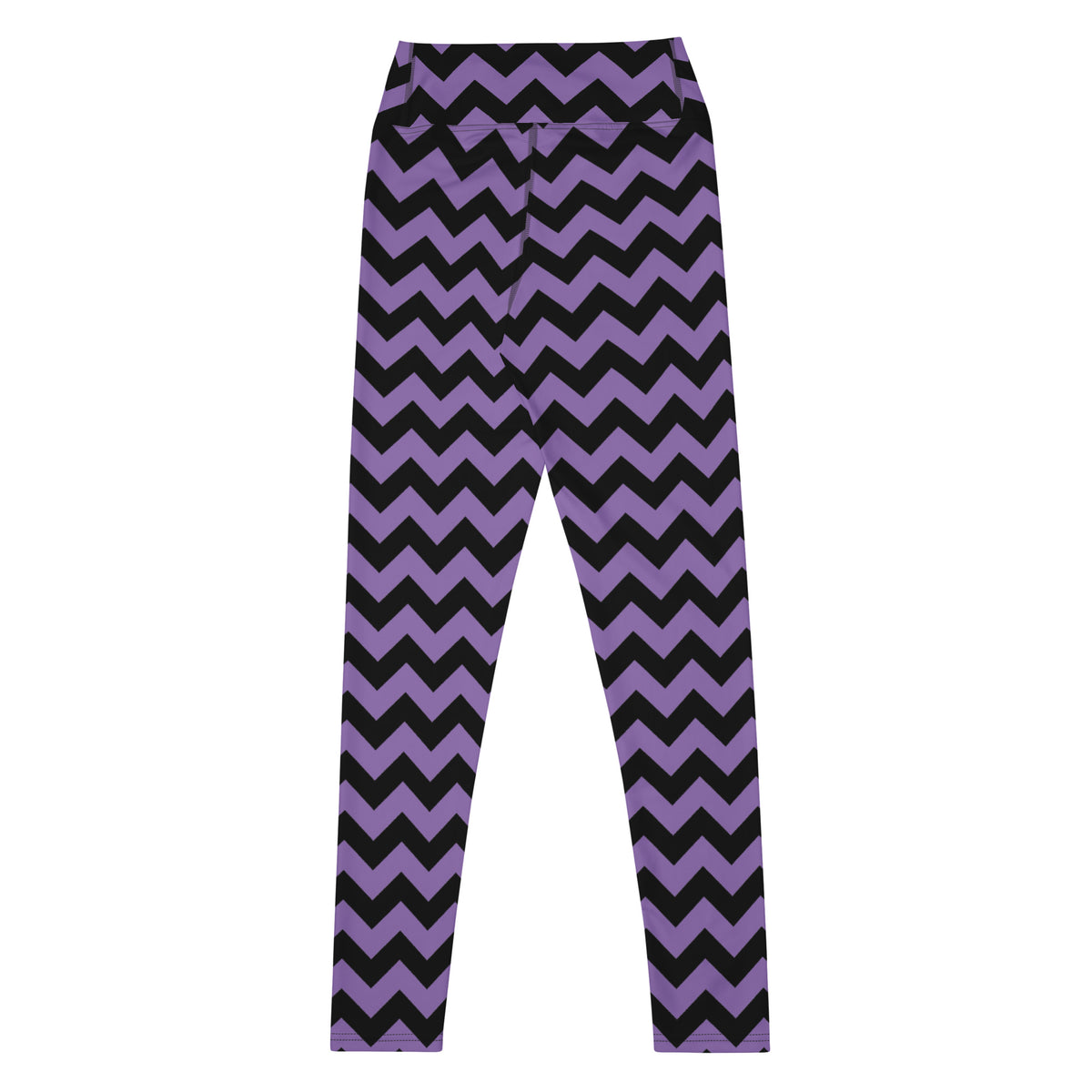 Women's Purple Chevron Halloween Buttery Soft Yoga Leggings - Quick Drying, High Waisted Comfort