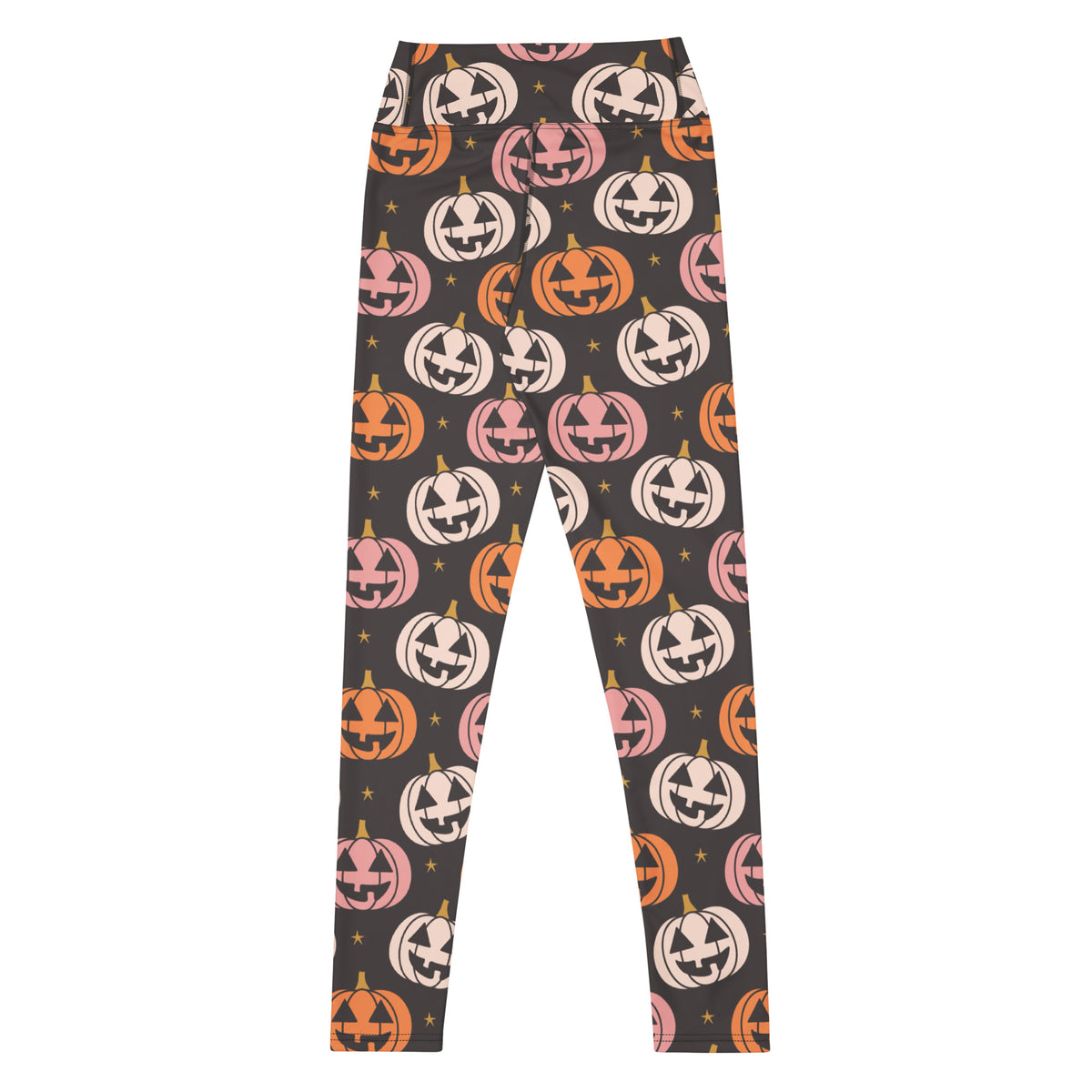 Women's Autumn Jack O’ Lantern Buttery Soft Yoga Leggings - Quick Drying, High Waisted Comfort
