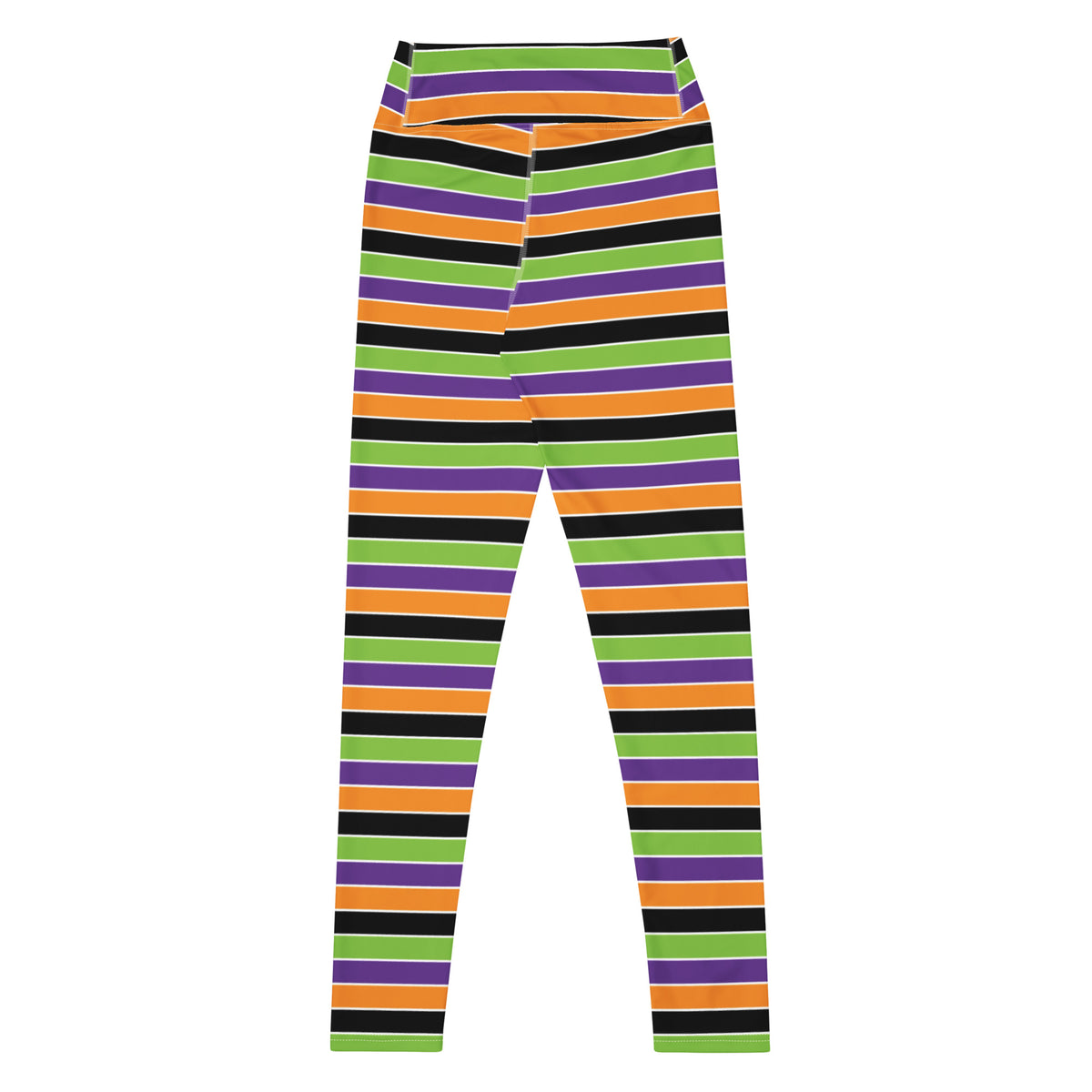 Women's Halloween Striped Buttery Soft Yoga Leggings - Quick Drying, High Waisted Comfort