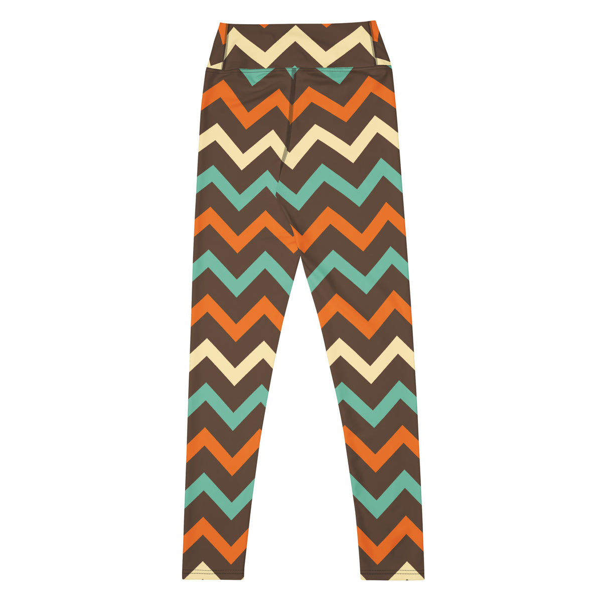 Women's Retro Chevron Buttery Soft Yoga Leggings - Quick Drying, High Waisted Comfort