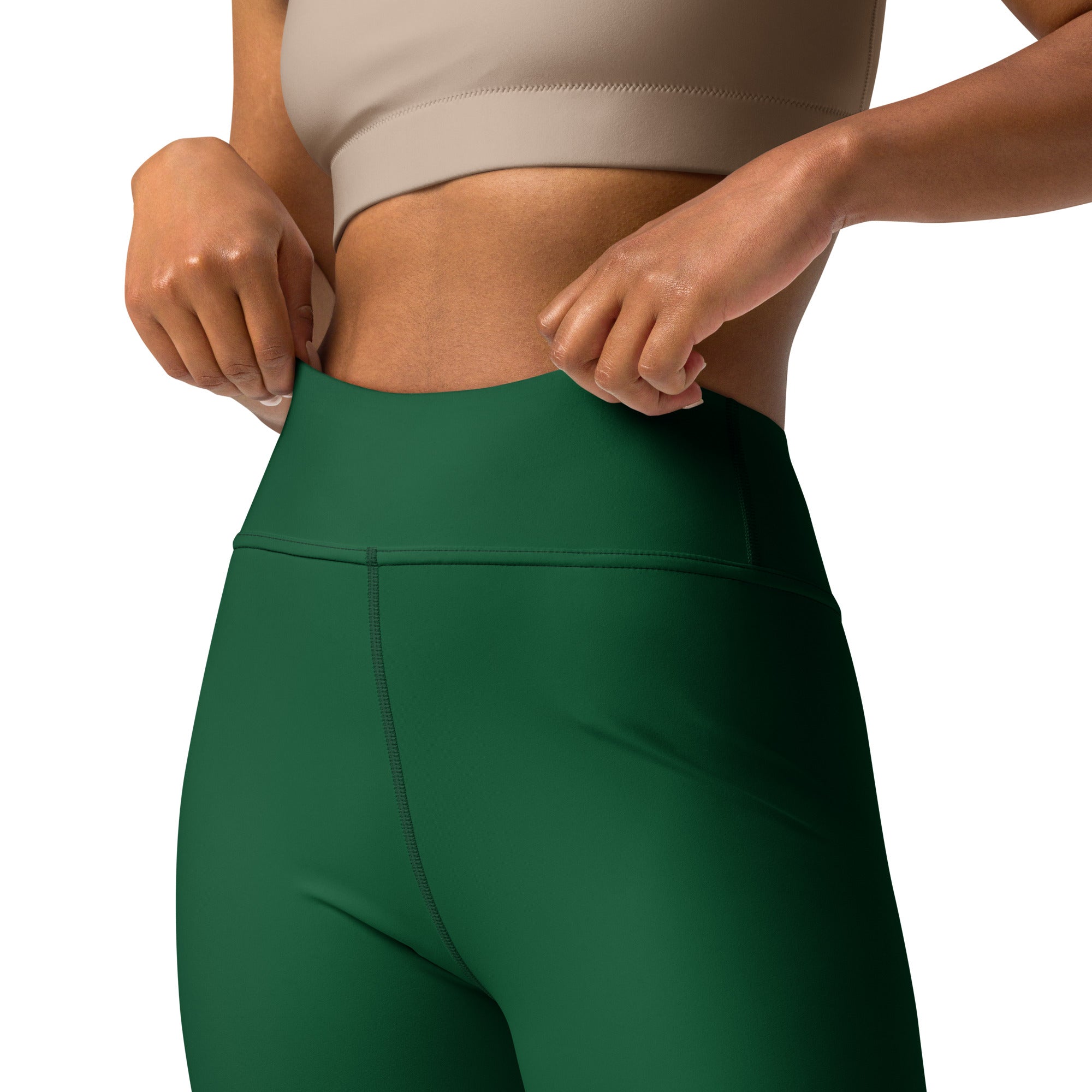 Women's Dark Green Buttery Soft Yoga Leggings