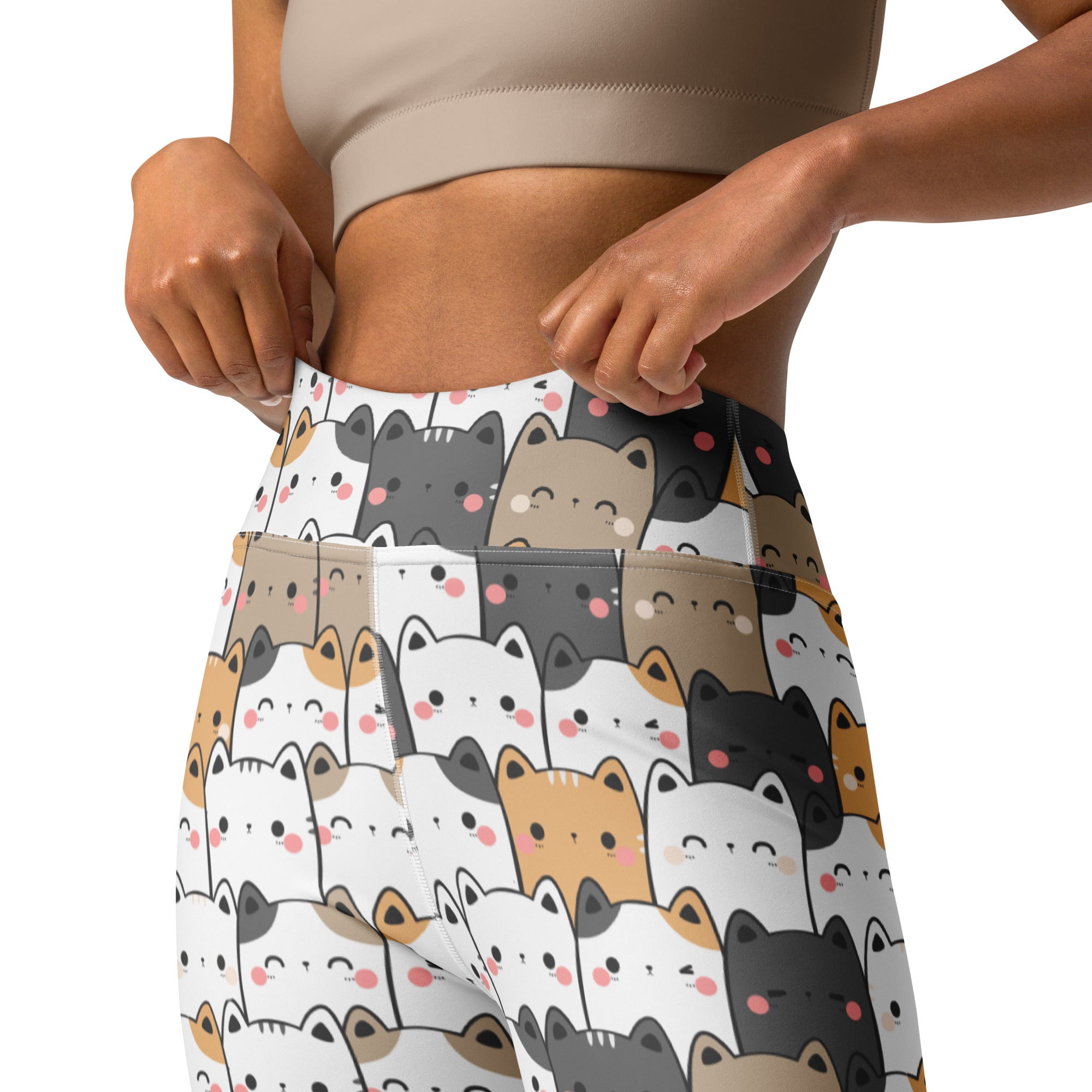 Women's Kawaii Cat Buttery Soft Yoga Leggings