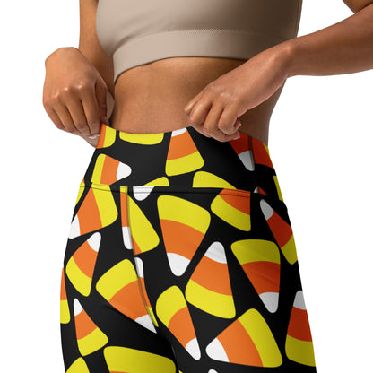 Women's Candy Corn Halloween Buttery Soft Yoga Leggings