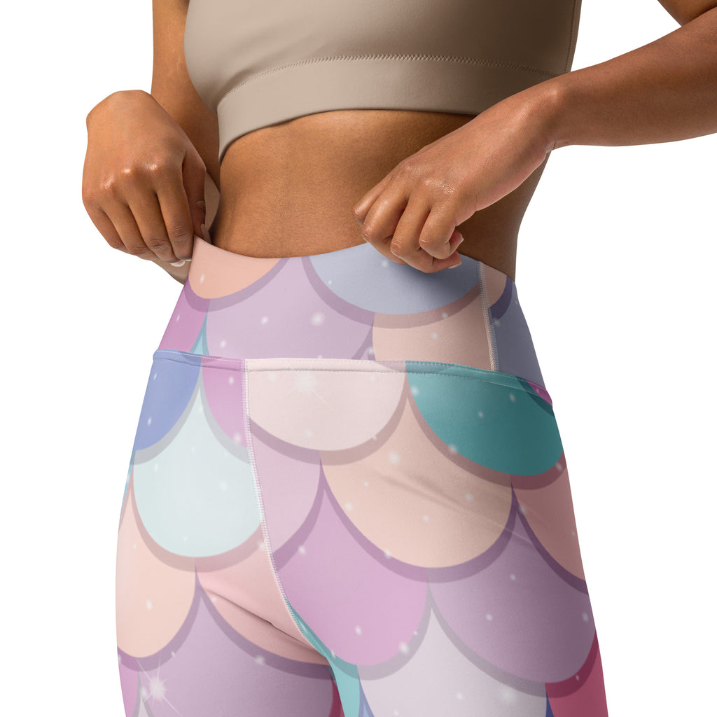 Women's Rainbow Mermaid Buttery Soft Yoga Leggings