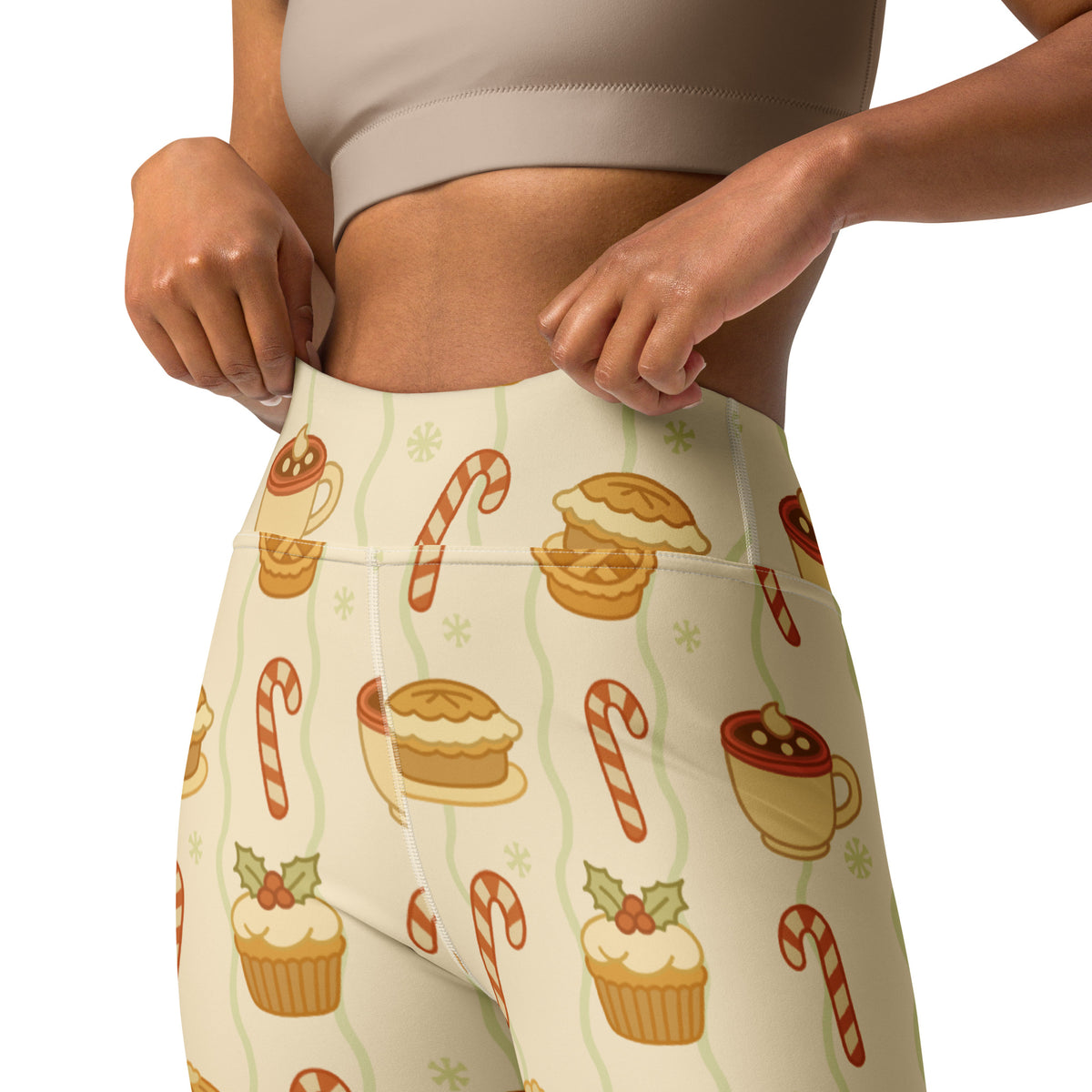 Women's Christmas Treat Buttery Soft Yoga Leggings - Quick Drying, High Waisted Comfort