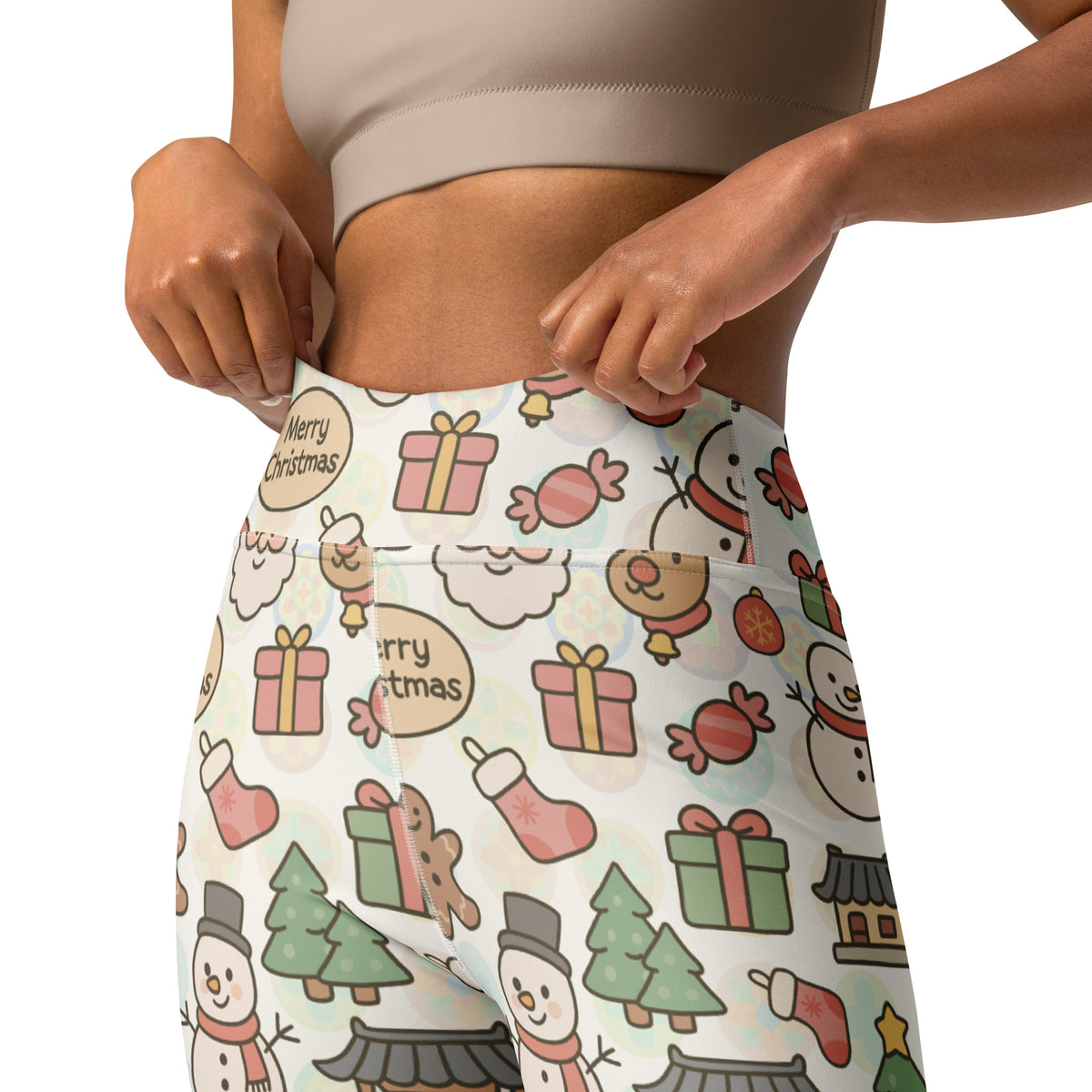 Women's Merry Christmas Buttery Soft Yoga Leggings - Quick Drying, High Waisted Comfort