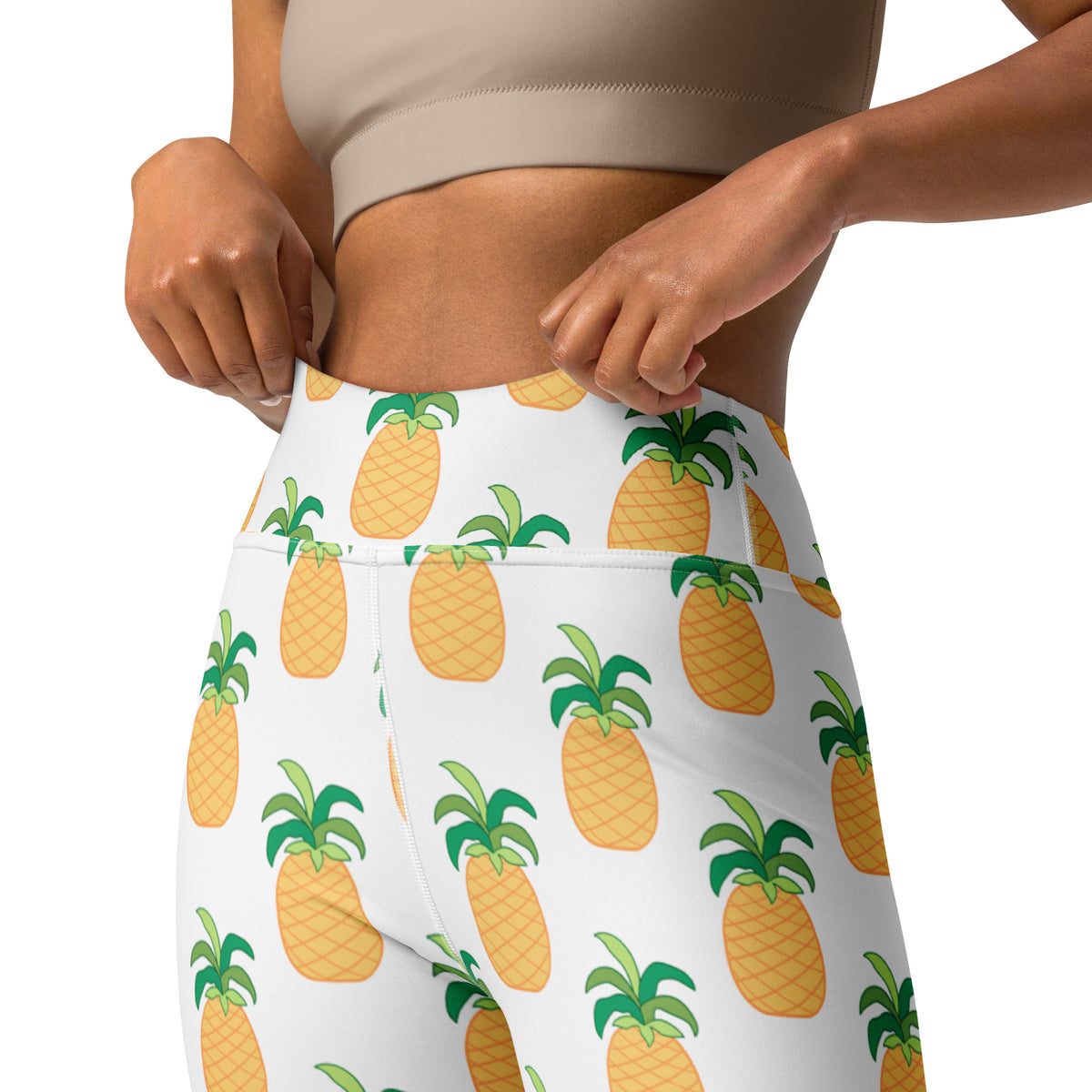 Women's Pineapple Buttery Soft Yoga Leggings - Quick Drying, High Waisted Comfort
