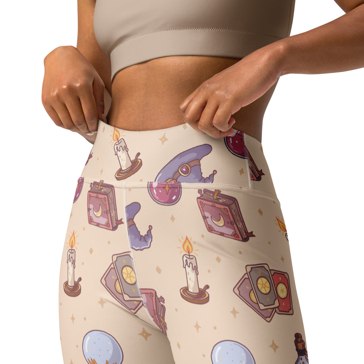 Women's Witchy Halloween Buttery Soft Yoga Leggings - Quick Drying, High Waisted Comfort